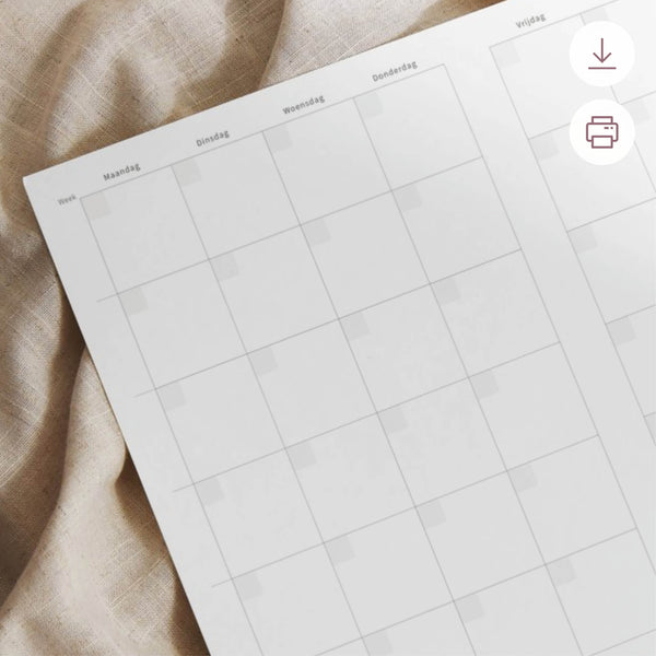 Printable - Maandplanner