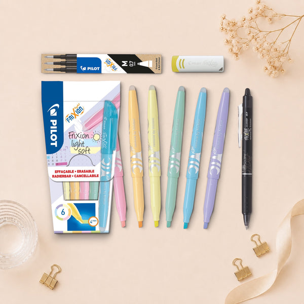 Bestsellerbundel Pilot FriXion – met highlighters