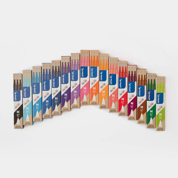 Pilot FriXion set van 3 navullingen fijne penpunt 0.5 mm - diverse kleuren