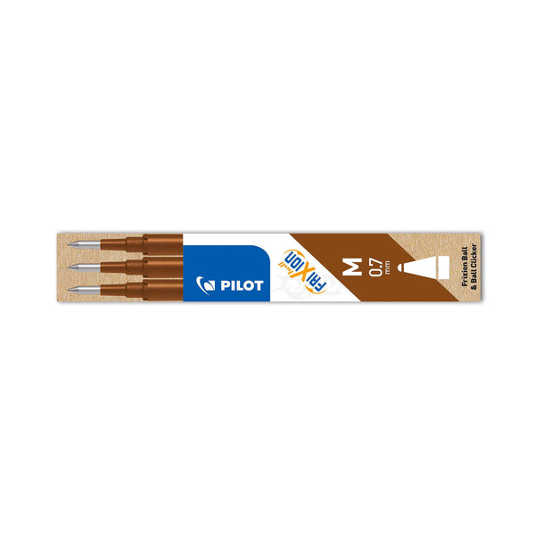 Pilot FriXion set van 3 navullingen medium penpunt 0.7 mm - diverse kleuren