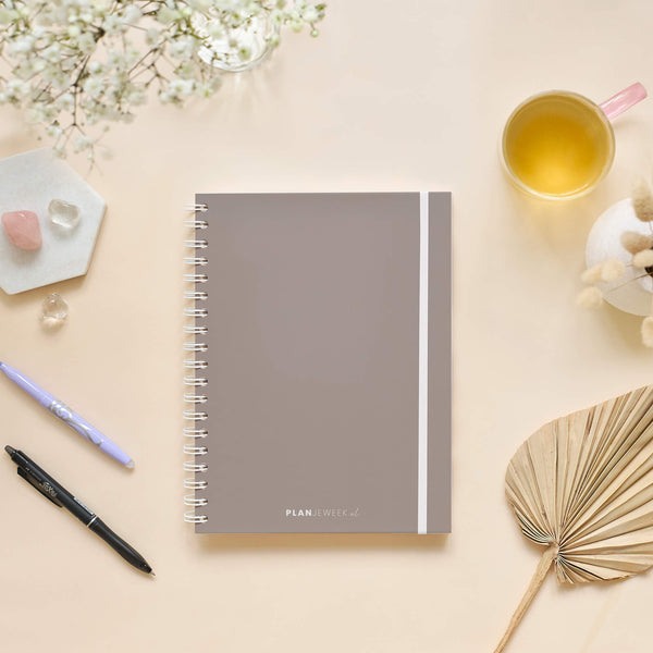 Weekplanner A5+ planboek Taupe