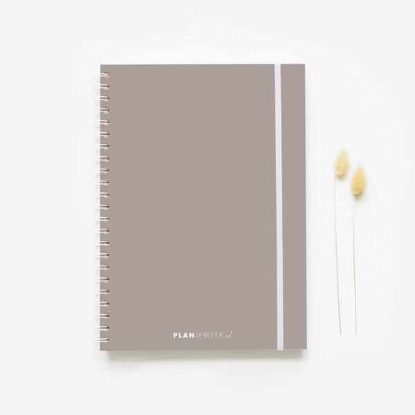 Weekplanner A4 planboek Taupe