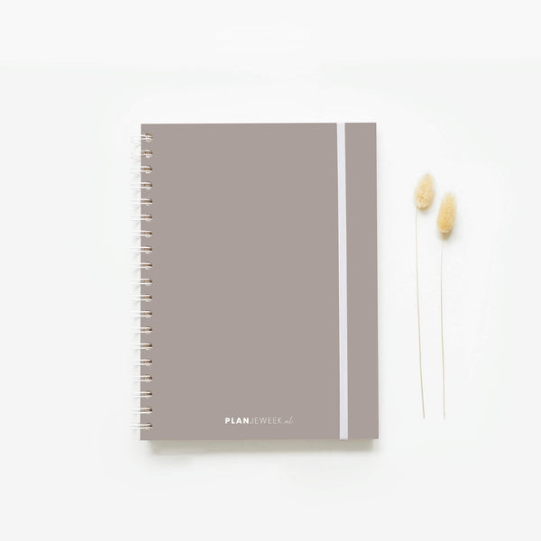 Weekplanner A5+ planboek Taupe