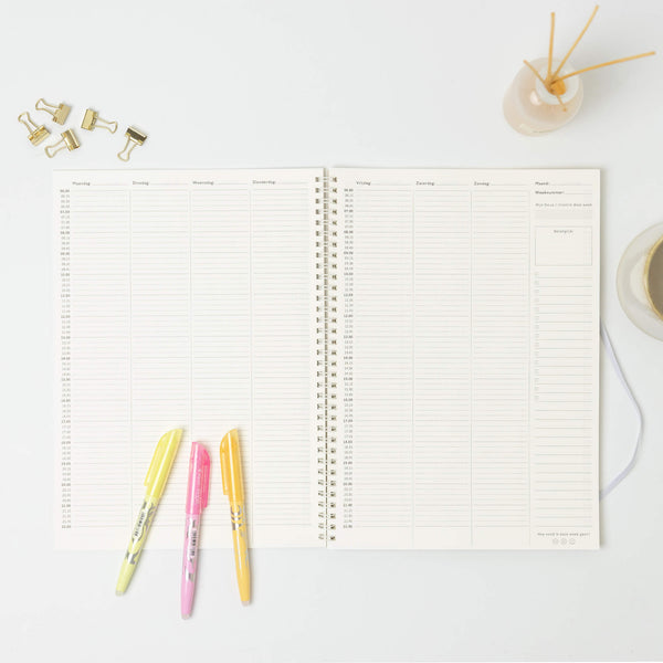 Prikkelarme weekplanner planboekje Lotus A4