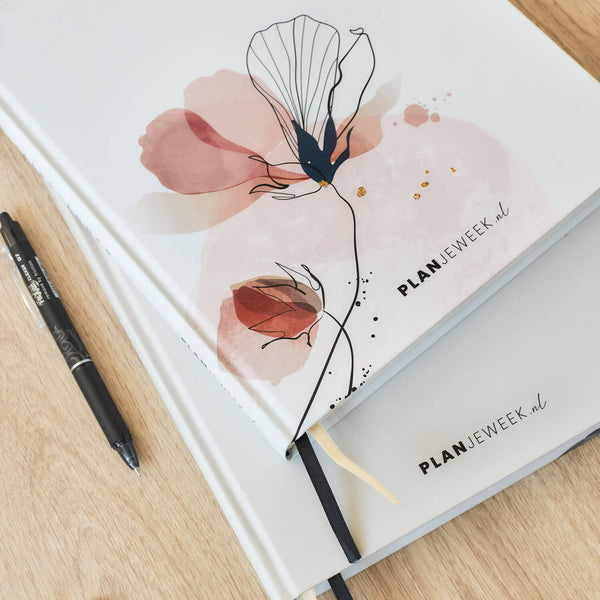 Prikkelarme planner Grafische Bloem - Large