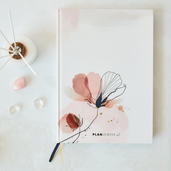 Prikkelarme planner Grafische Bloem - Large