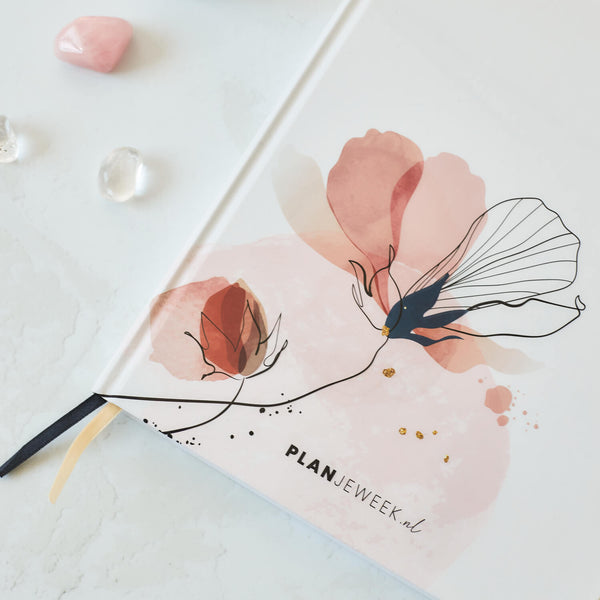 Prikkelarme planner Grafische Bloem - Large