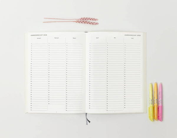 PRE-ORDER Planner 2026 - gedateerd