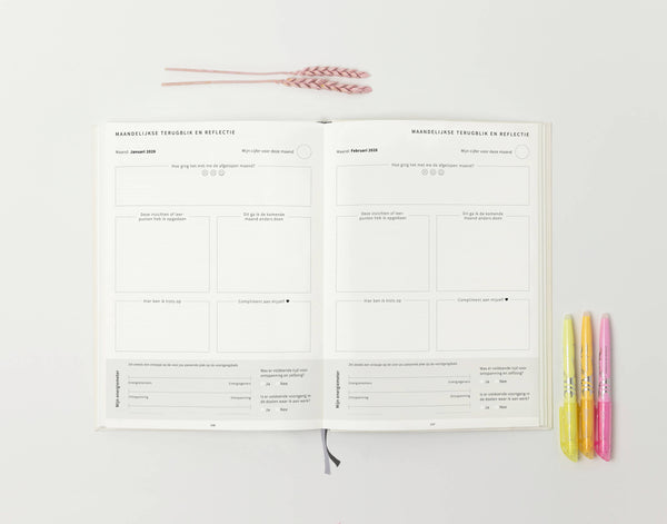 PRE-ORDER Planner 2026 - gedateerd