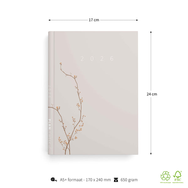 PRE-ORDER Planner 2026 - gedateerd