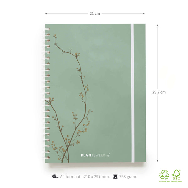 Weekplanner A4 planboek Bloesem