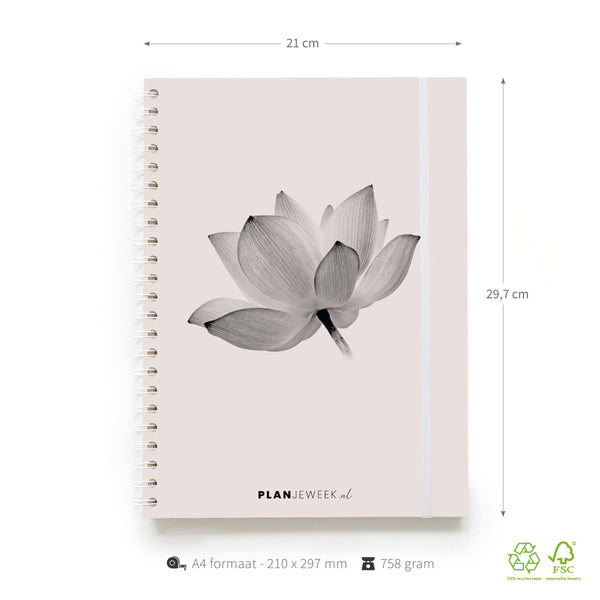 Weekplanner A4 planboek Lotus
