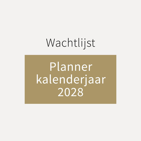 [WACHTLIJST] Planner kalenderjaar 2028
