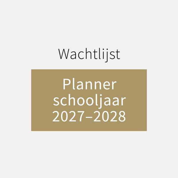 [WACHTLIJST] Planner schooljaar 2027 – 2028