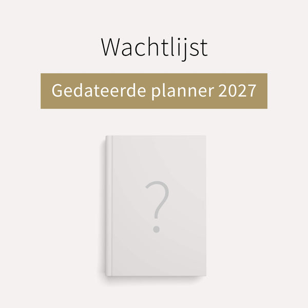 [WACHTLIJST] Planner kalenderjaar 2027
