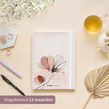 Weekplanner A5+ planboek Klaproos