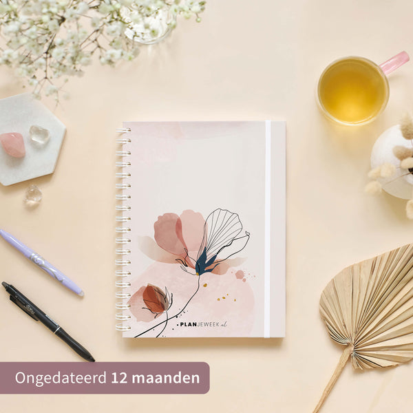 Weekplanner A5+ planboek Klaproos