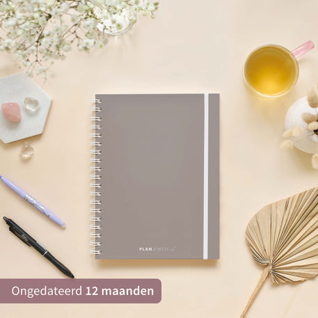 Weekplanner A5+ planboek Taupe