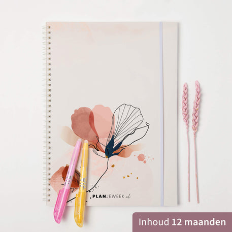Weekplanner A4 planboek Klaproos