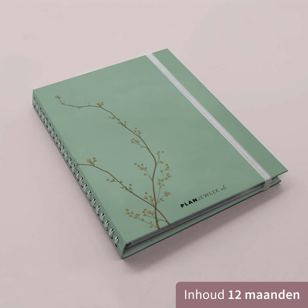 Prikkelarme weekplanner PREMIUM A4 planboek Bloesem