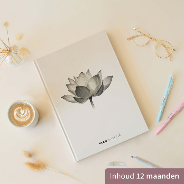 Prikkelarme planner Lotus - Large