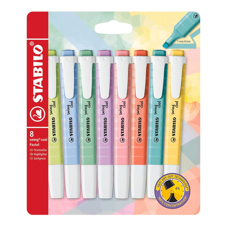STABILO Swing Cool Pastel etui 8 kleuren