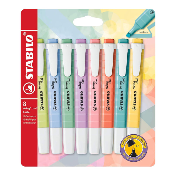 STABILO Swing Cool Pastel etui 8 kleuren