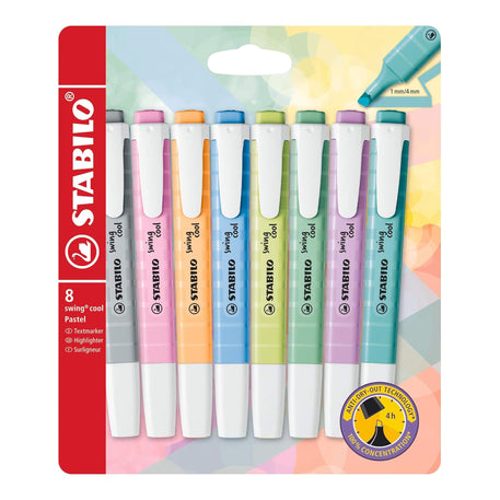 STABILO Swing Cool Pastel etui 8 kleuren