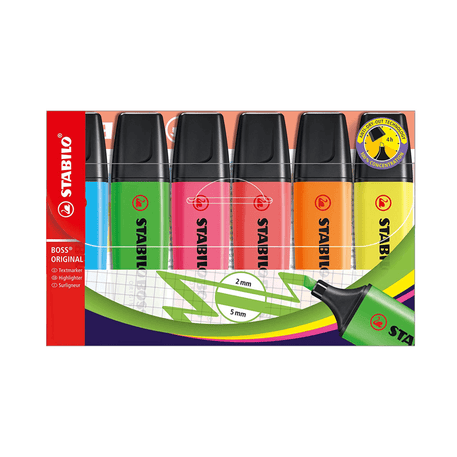 STABILO BOSS Original etui 6 kleuren