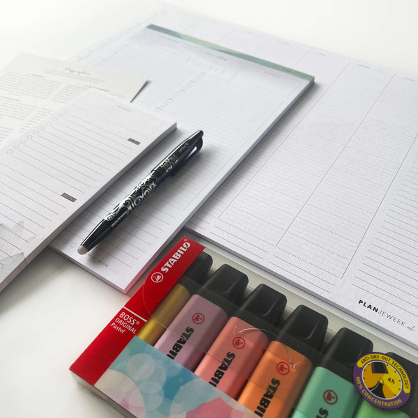 Startpakket | Planner(s) + Planhulp + Pilot FriXion / STABILO