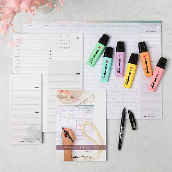 Startpakket | Planner(s) + Planhulp + Pilot FriXion / STABILO