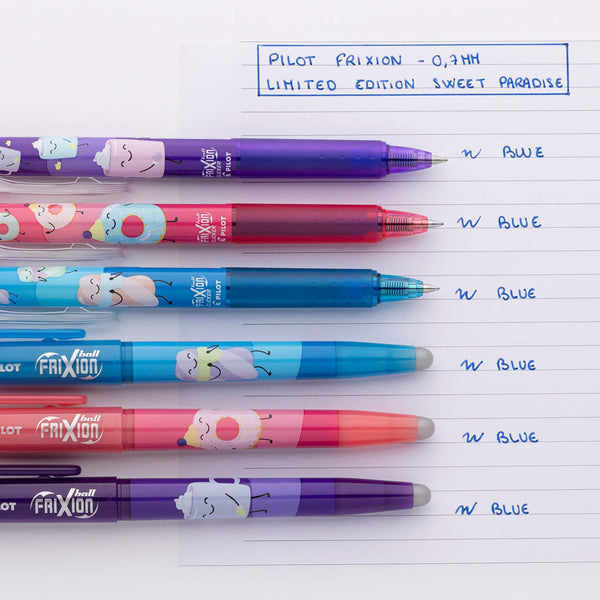 Pilot FriXion Ball Clicker pen medium penpunt 0.7 mm - Speciale editie SWEET PARADISE