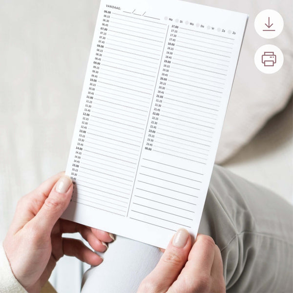 Printable - Dagplanner DIY planboekje