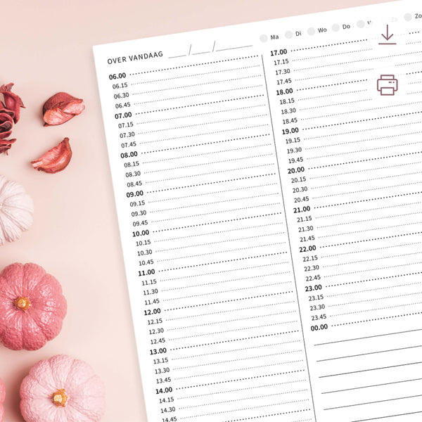 Printable - Dagplanner DIY planboekje