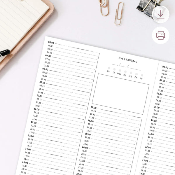 Printable - Dagplanner DIY planboekje