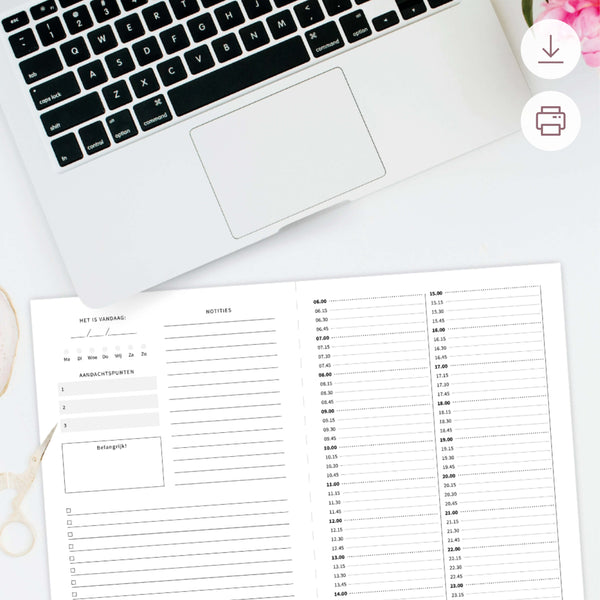 Printable - Dagplanner DIY planboekje