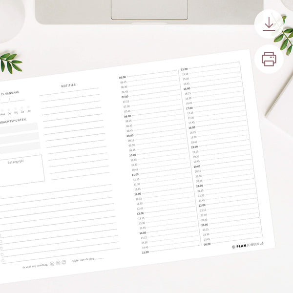 Printable - Dagplanner #5