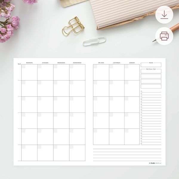 Printable - Maandplanner