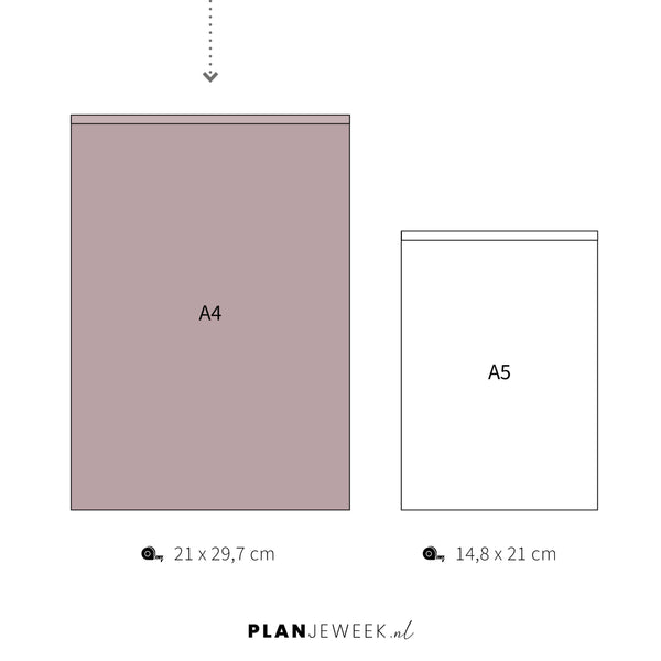 Prikkelarme dagplanner Lotus A4