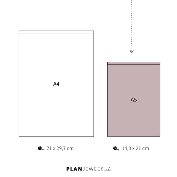 Prikkelarme dagplanner Lotus A5