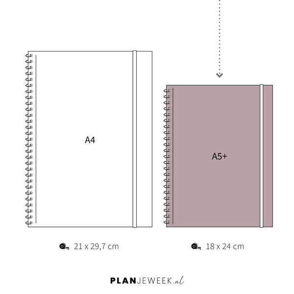 Weekplanner A5+ planboek Bloesem