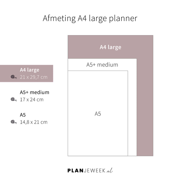 Prikkelarme planner Grafische Bloem - Large